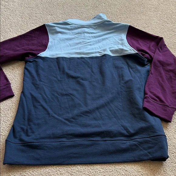 XL EUC Woolx Charlie Navy/Winter Bloom Sweatshirt - Picture 8 of 9